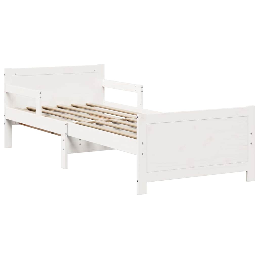 Extendable Bed Frame for Kids Other White 80 x 130 / 165 / 200 cm